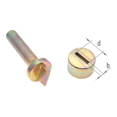 STANTA PRESA Montat Capse Dreptunghiulare  27 mm x 8 mm  interior, 2 Piese
