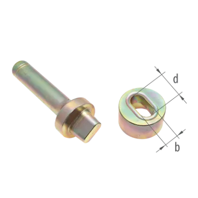 STANTA PRESA Montat Capse Ovale 17 mm x 11 mm  interior, 2 Piese PROFESIONAL