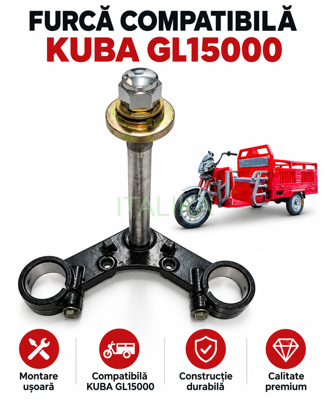  FURCA INFERIOARA COMPATIBIL TRICICLU ELECTRIC GL15000 KUBA